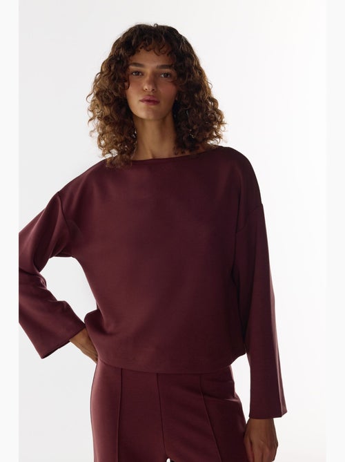 Silky touch top met lange mouwen penti - Kiabi Silky touch top met lange mouwen penti - Kiabi