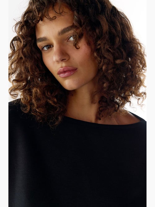 Silky touch top met lange mouwen penti - Kiabi Silky touch top met lange mouwen penti - Kiabi