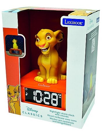 Simba nachtlampje wekker met geluiden