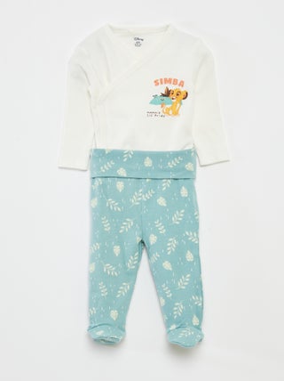 'Simba'-setje: rompertje + legging met voetjes