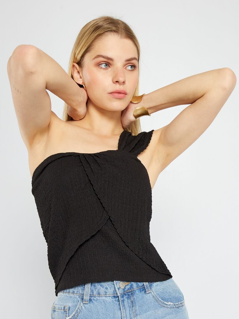Singlet Met Blote Schouder ZWART Kiabi 12 00 singlet-met-blote-schouder-zwart-kiabi-12-00