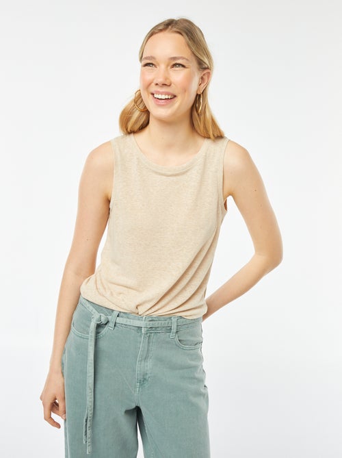 Singlet met brede schouderbandjes - Kiabi