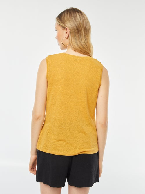 Singlet met brede schouderbandjes - Kiabi