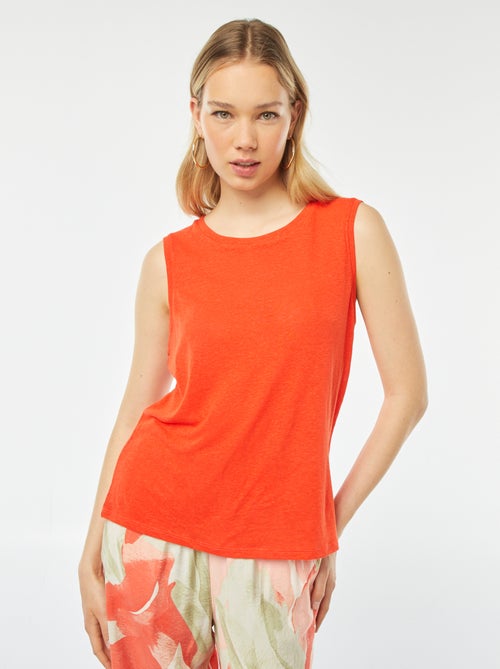 Singlet met brede schouderbandjes - Kiabi