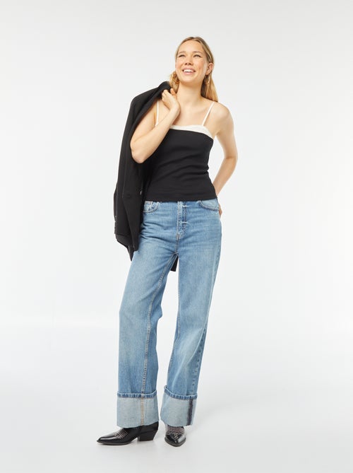 Singlet met elastische schouderbandjes - Kiabi