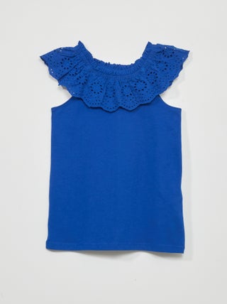 Singlet met Engels kant