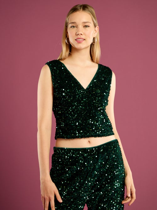 Singlet met lovertjes - Kiabi