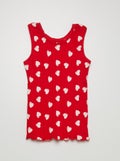 Singlet met motiefje WIT - Kiabi