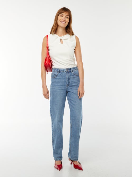 Singlet met originele kraag - Kiabi