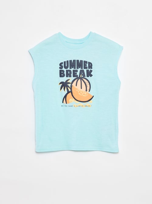 Singlet met print aan de voorzijde - Kiabi