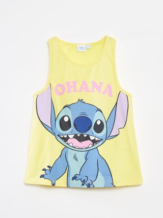 Singlet met 'Stitch'-print