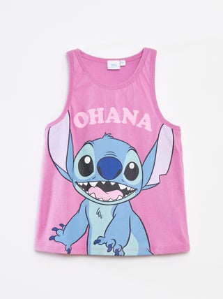 Singlet met 'Stitch'-print