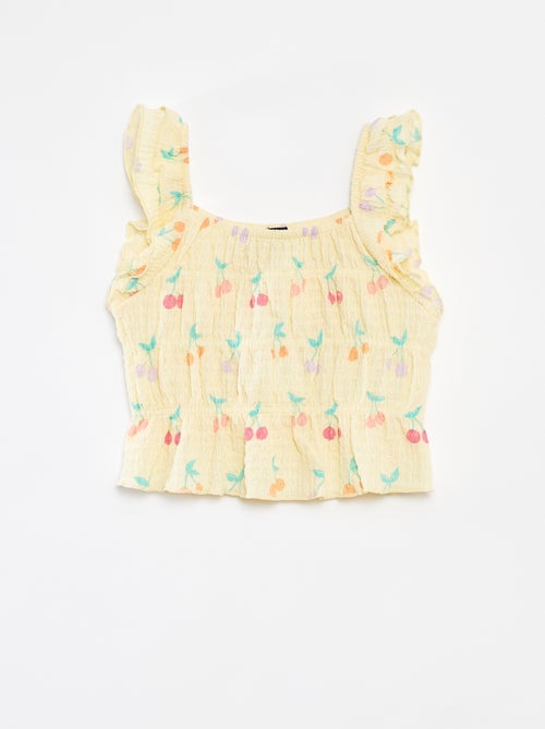 Singlet met wafeltextuur - Kiabi