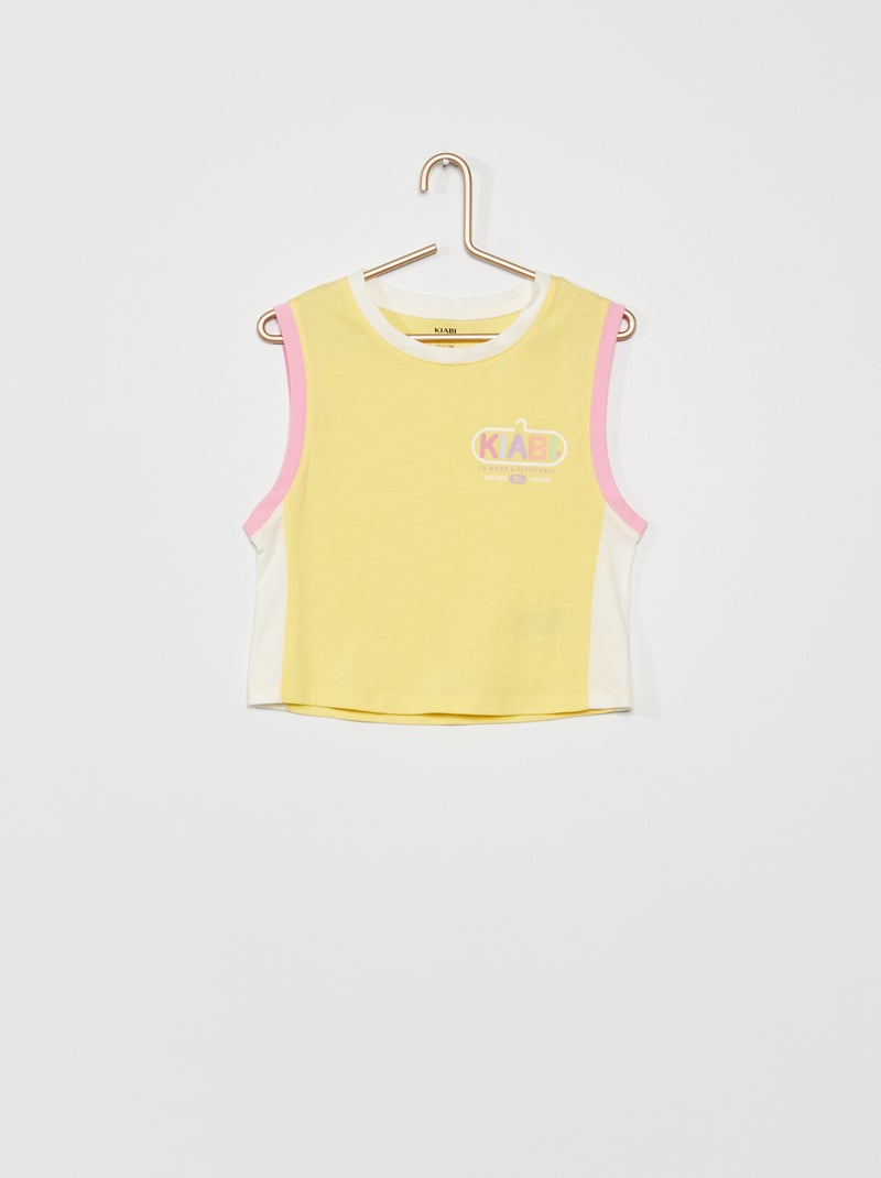 Singlet uit de vintage Kiabi-collectie GEEL - Kiabi