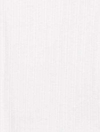 Singlet van ribstof met kant