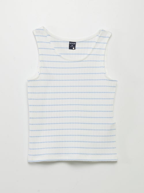 Singlet van ribtricot - Kiabi