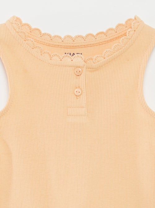 Singlet van ribtricot - Kiabi