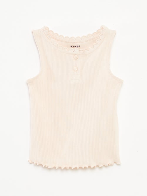 Singlet van ribtricot - Kiabi