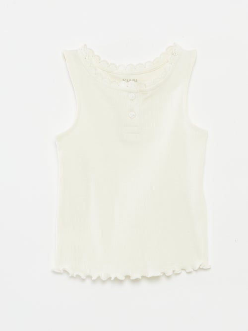 Singlet van ribtricot - Kiabi