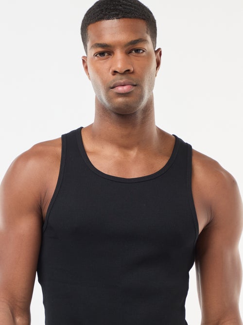 Singlet van ribtricot - Kiabi