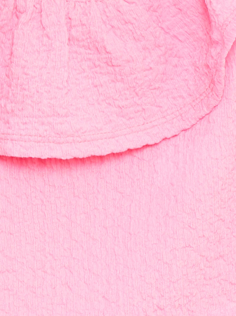 Singlet van stretchstof met wafeltextuur ROSE - Kiabi