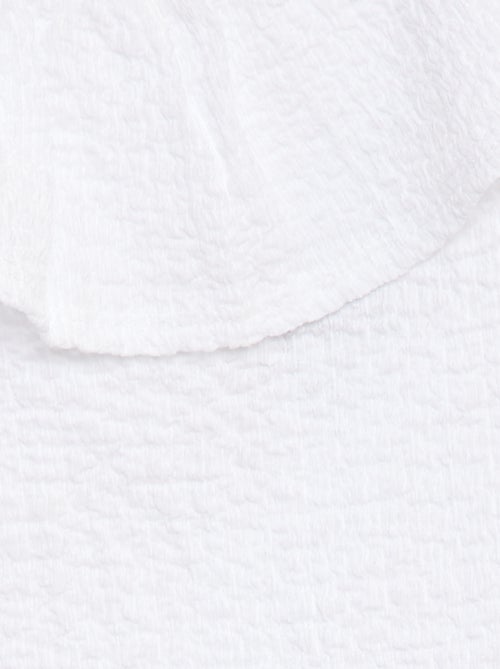 Singlet van stretchstof met wafeltextuur - Kiabi