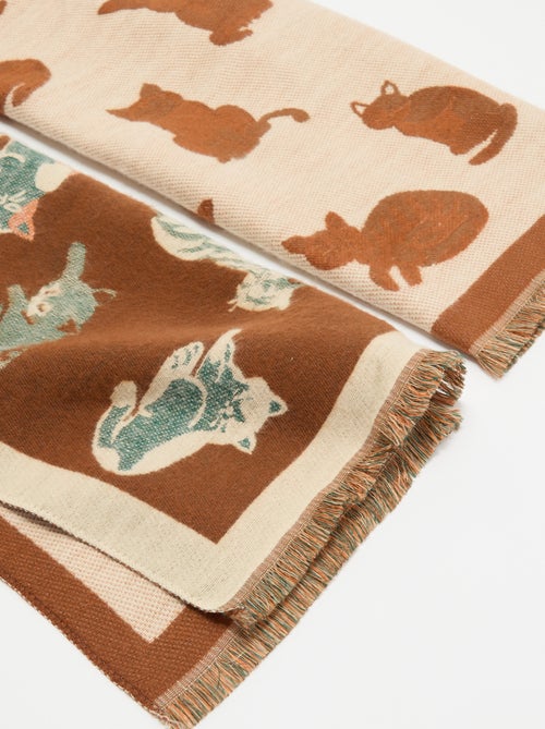 Sjaal met kattenprint - Kiabi Sjaal met kattenprint - Kiabi