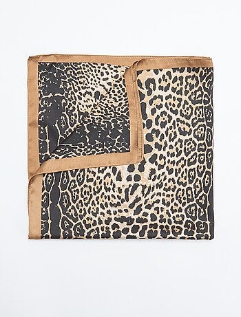 Sjaal met luipaardprint