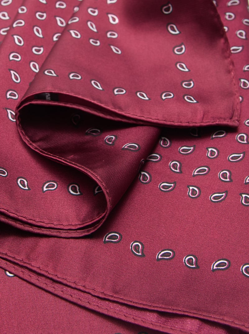 Sjaal met motieven Rood - Kiabi