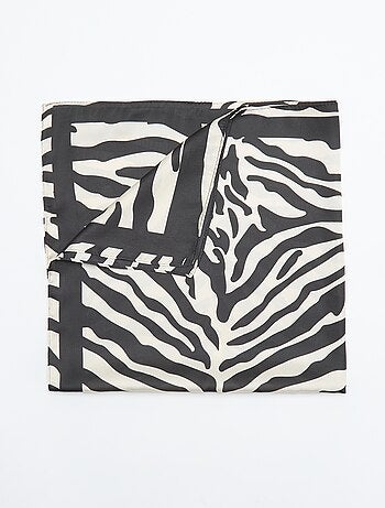 Sjaal met zebraprint