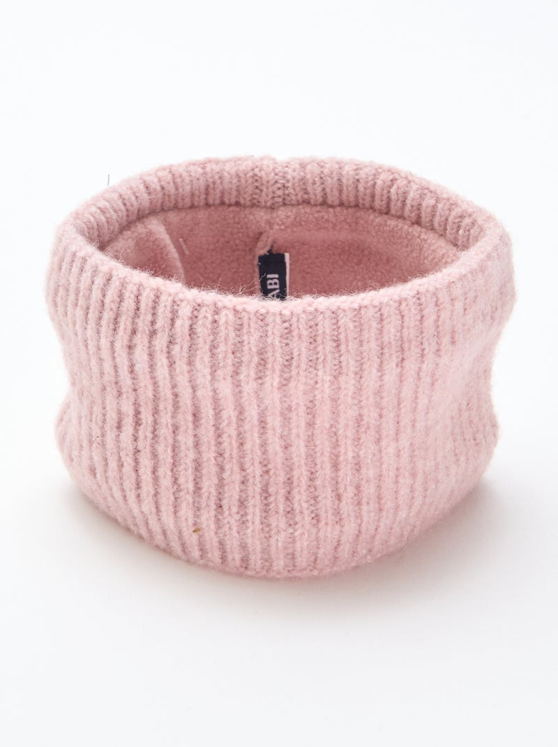 Sjaal van effen tricot Rose - Kiabi