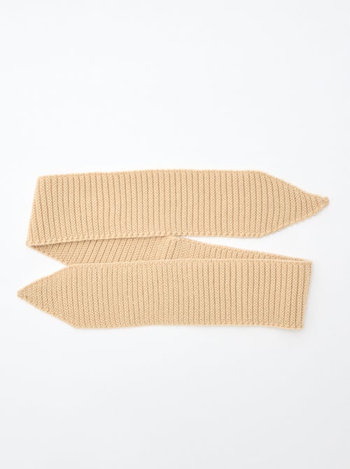 Sjaal van zwaar tricot in foulardmodel - Kiabi