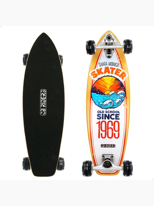 Skateboard enfant 4 roues noir 74 cm cb riders - Kiabi Skateboard enfant 4 roues noir 74 cm cb riders - Kiabi