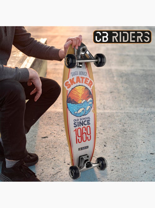 Skateboard enfant 4 roues noir 74 cm cb riders - Kiabi Skateboard enfant 4 roues noir 74 cm cb riders - Kiabi