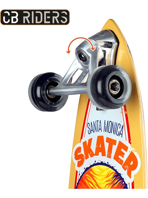Skateboard enfant 4 roues noir 74 cm cb riders - Kiabi Skateboard enfant 4 roues noir 74 cm cb riders - Kiabi