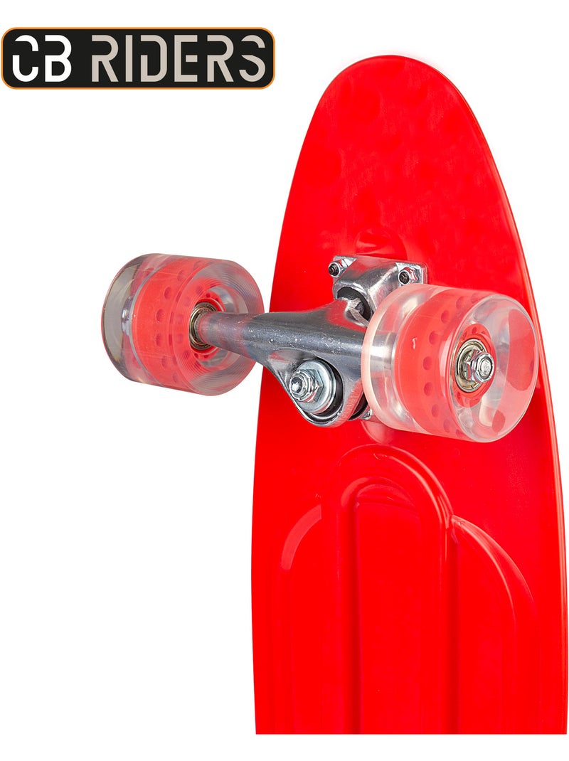Skateboard enfant 4 roues rouge 68 cm cb riders N/A - Kiabi