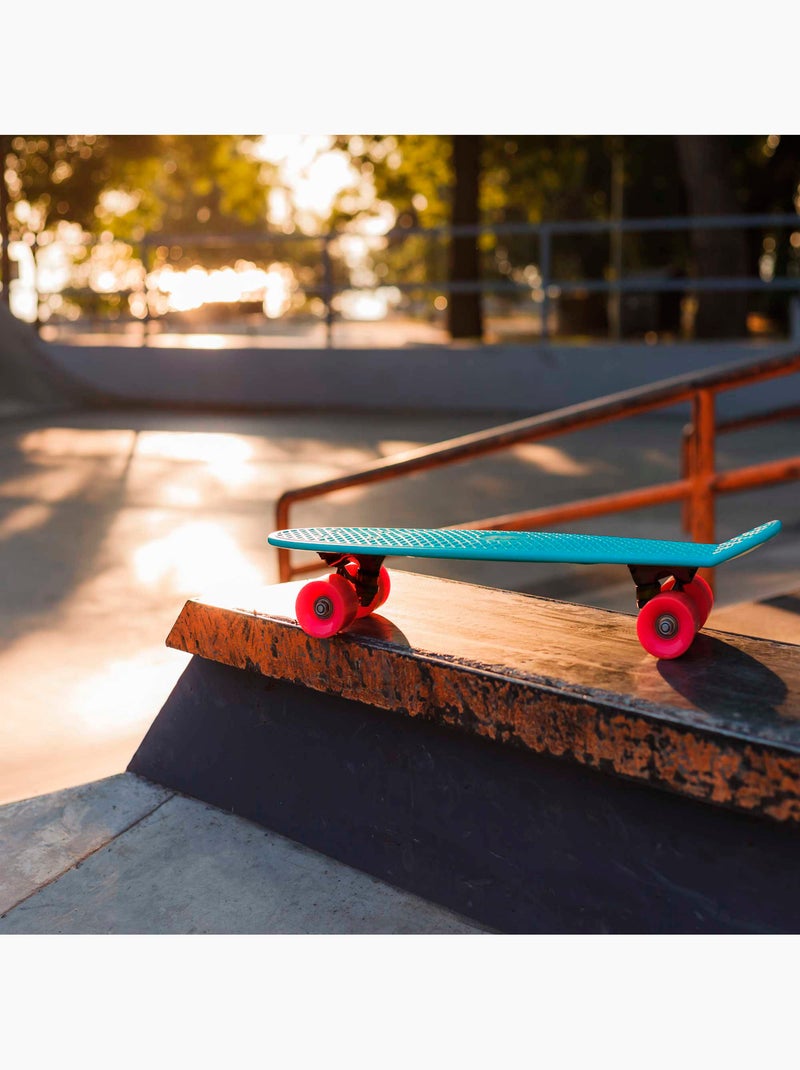 Skateboard met pvc-wielen 55 cm - blauw N.v.t. - Kiabi
