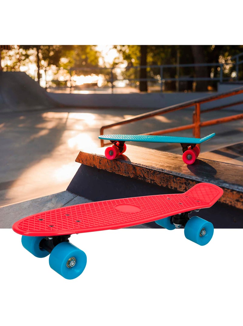 Skateboard met pvc-wielen 55 cm - rood N.v.t. - Kiabi