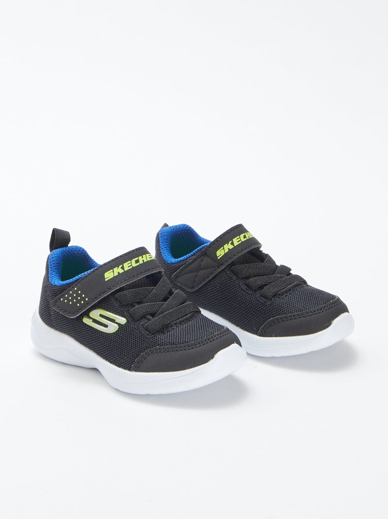 'Skechers'-sneakers met klittenbanden en elastische veters ZWART - Kiabi