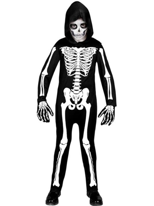 Skeletkostuum met capuchon - Kiabi