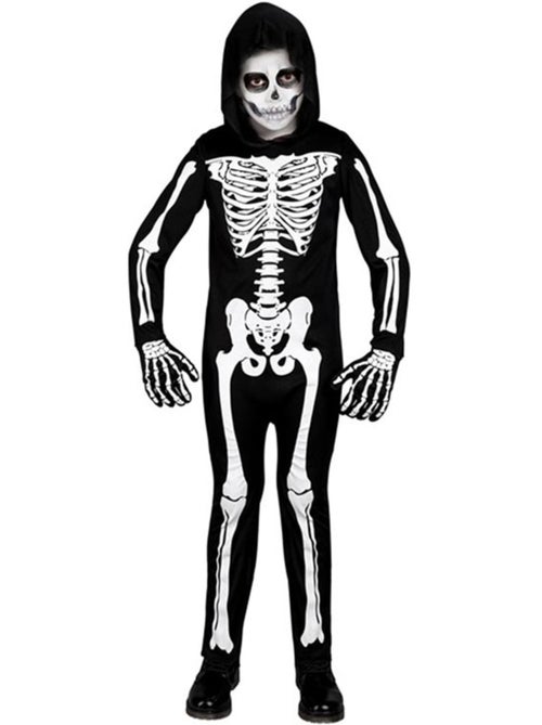 Skeletkostuum met capuchon - Kiabi
