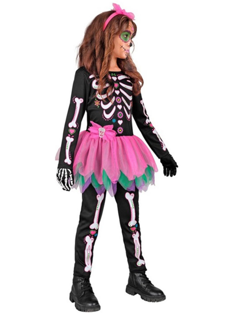 Skeletkostuum met tutu Multicolor - Kiabi