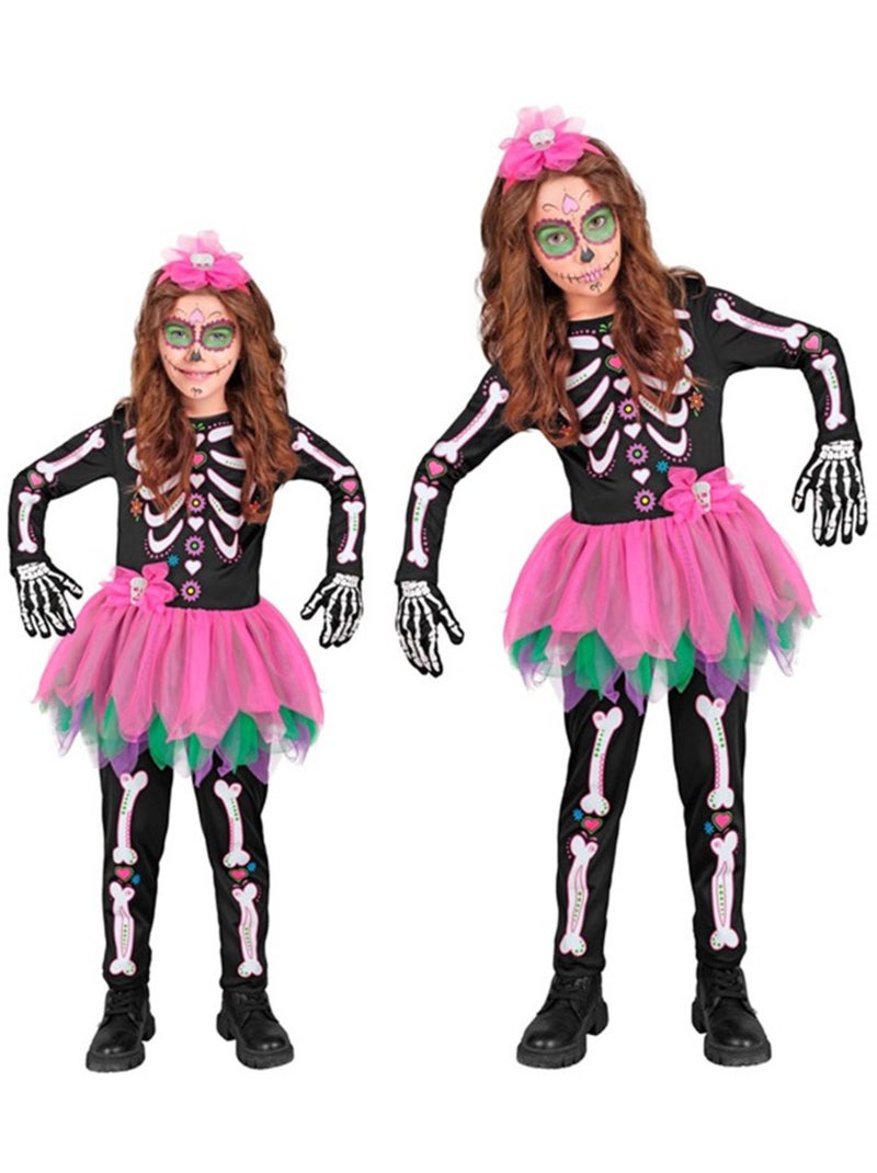Skeletkostuum met tutu Multicolor - Kiabi
