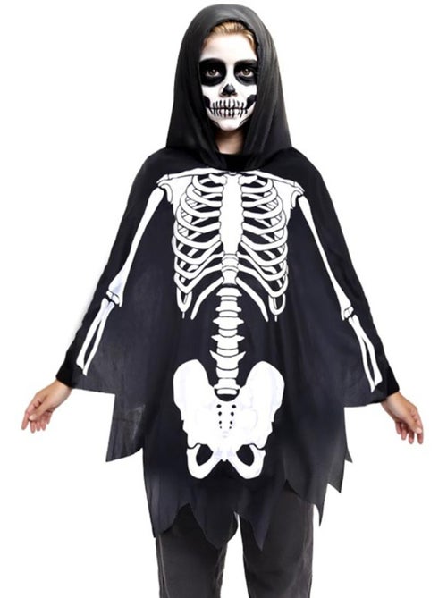 Skeletkostuum of poncho - Kiabi