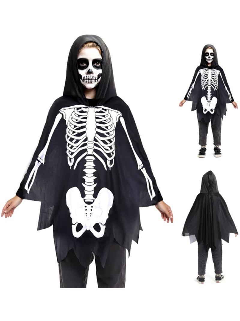 Skeletkostuum of poncho Multicolor - Kiabi