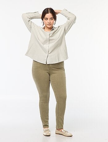 Skinny broek met hoge taille