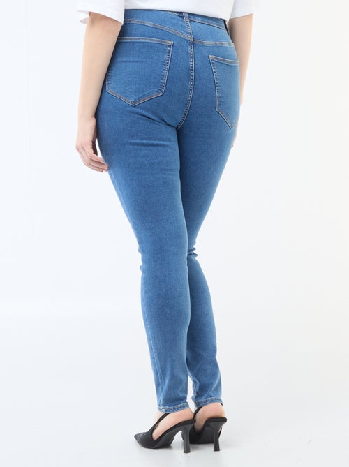 Skinny broek met zeer hoge taille - L32 - Kiabi