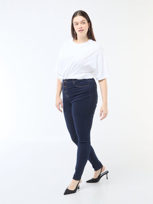 Skinny broek met zeer hoge taille - L34 - Kiabi