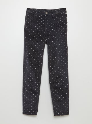 Skinny broek van velours