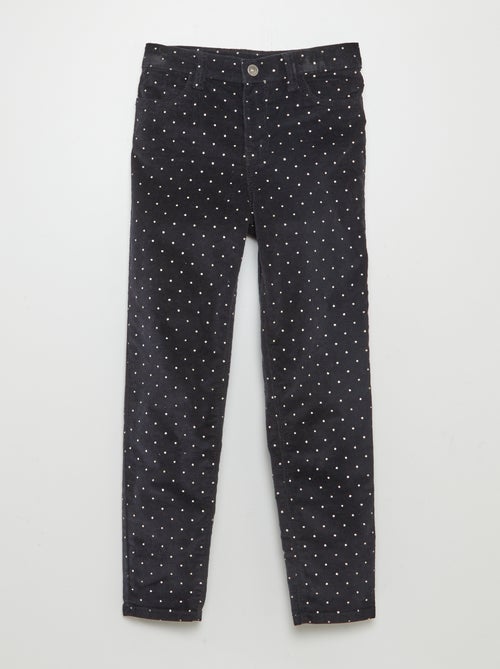 Skinny broek van velours - Kiabi